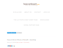 Tablet Screenshot of basvankaam.com